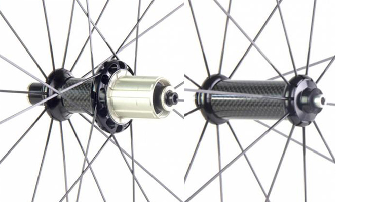 FULL CARBON 700C WHEELSET WITH POWERWAY R36 HUB RIM BRAKE