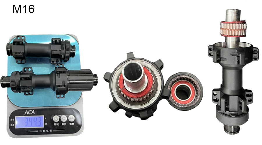 MTB integrated ratchet deign hub for carbon spoke