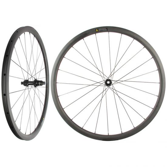 Carbon Tubuar 700C Disc Wheels